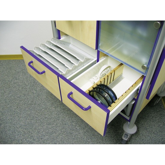 chariot snoezelen mobile équipé : approche sensorielle pour ehpad