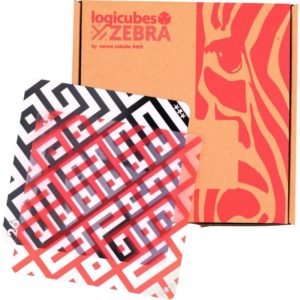 la0016 logicubes zebra jeu animation logique ludique forme feuilles ludimage