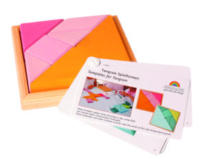 tangram rose orange ludimage 43312