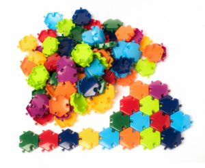 hexagones plastique jeu assemblage jeu agencement ludimage 40013