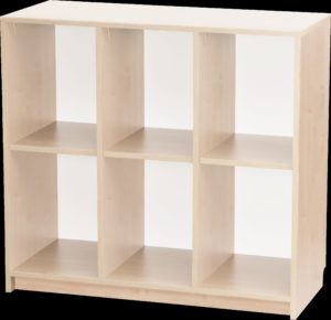 meuble 6 casiers rangement bois mobilier ludimage 4470346