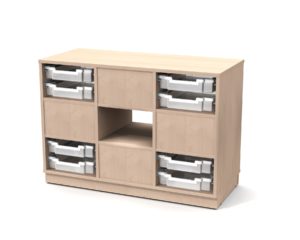 meuble double face meuble rangement bois mobilier ludimage 6520191