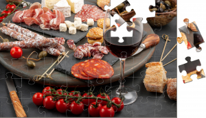 puzzle souple vin et charcuterie alzheimer gerontologie ludimage