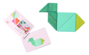 tangram forme 43313 bleu vert ludimage