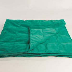 couverture lestée verte