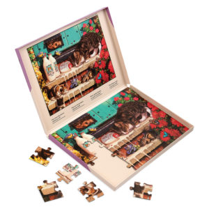 puzzle 35 pièces "chat moustache"
