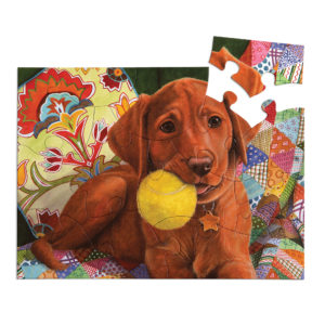 puzzle 13 pièces "chiot joueur"