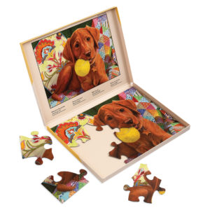 puzzle 13 pièces "chiot joueur"