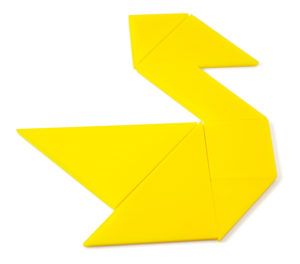 4 tangrams avec modèles
