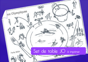 Set de table à imprimer spécial JO