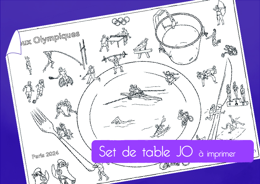 Set de table à imprimer spécial JO