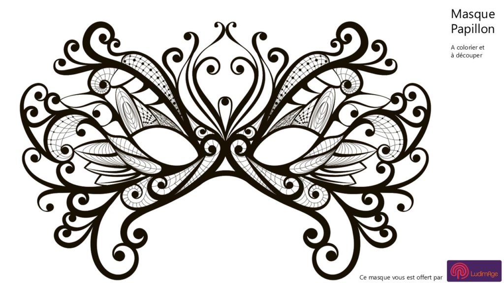 masque de carnaval papillon
