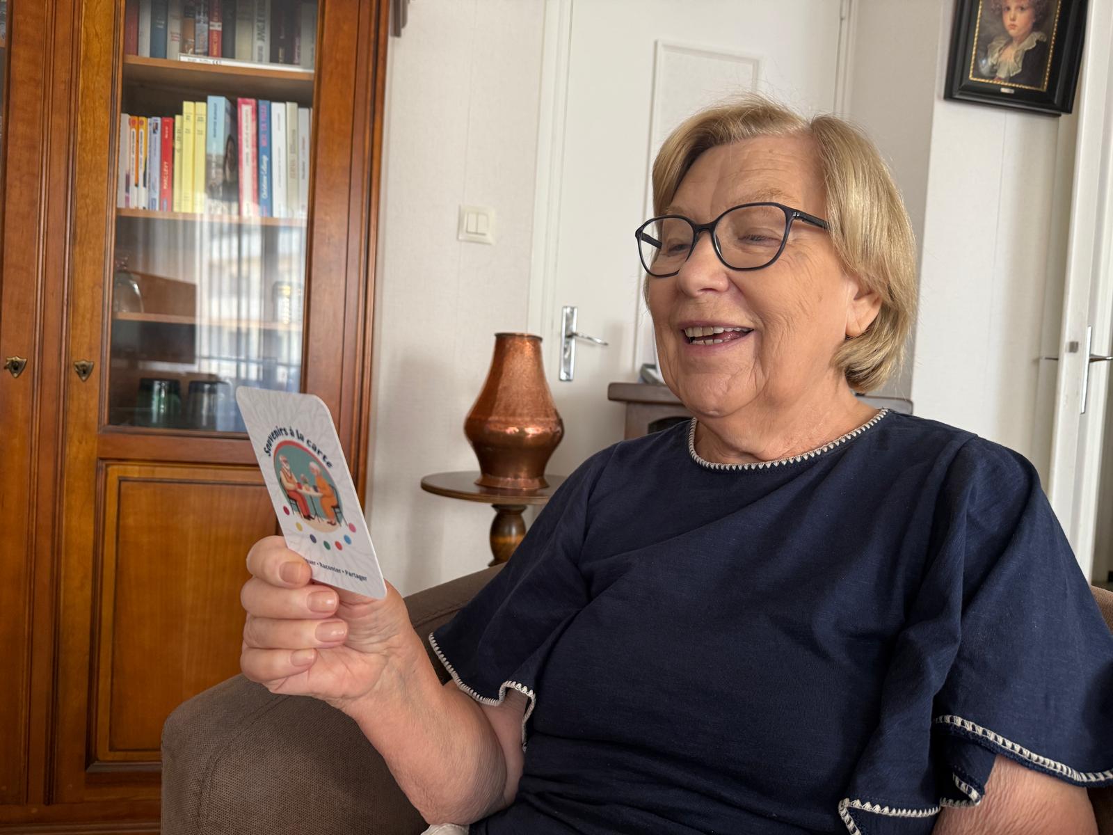 Jeu 'souvenirs à la carte'pour les ateliers de partages.