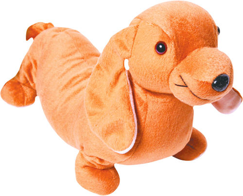 Peluche thérapeutique chien, doux et cocooning, adaptée pour stimulation sensorielle.