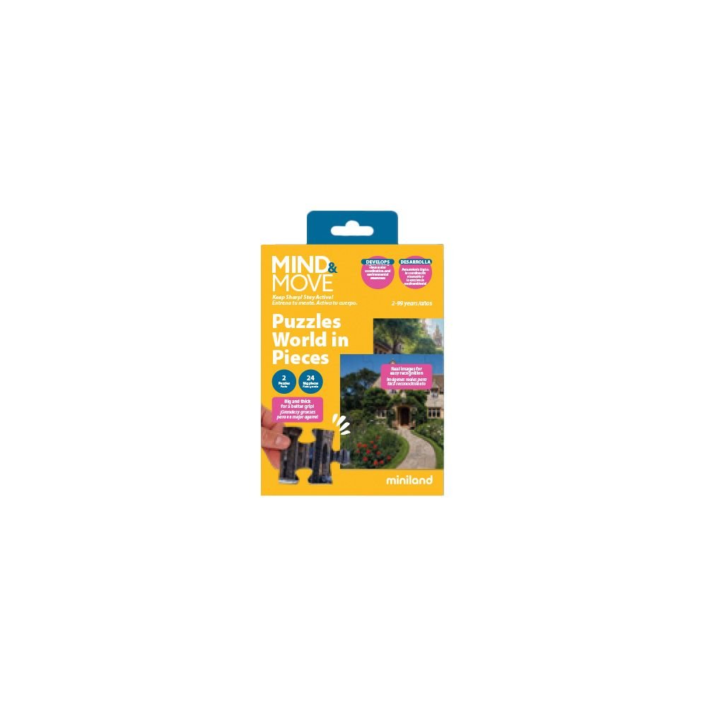 2 puzzles "ville" et "campagne"