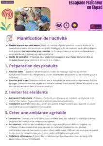 fiche animation escapade fraîcheur en ehpad ludimage