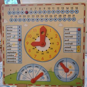 calendrier perpétuel avec météo du jour